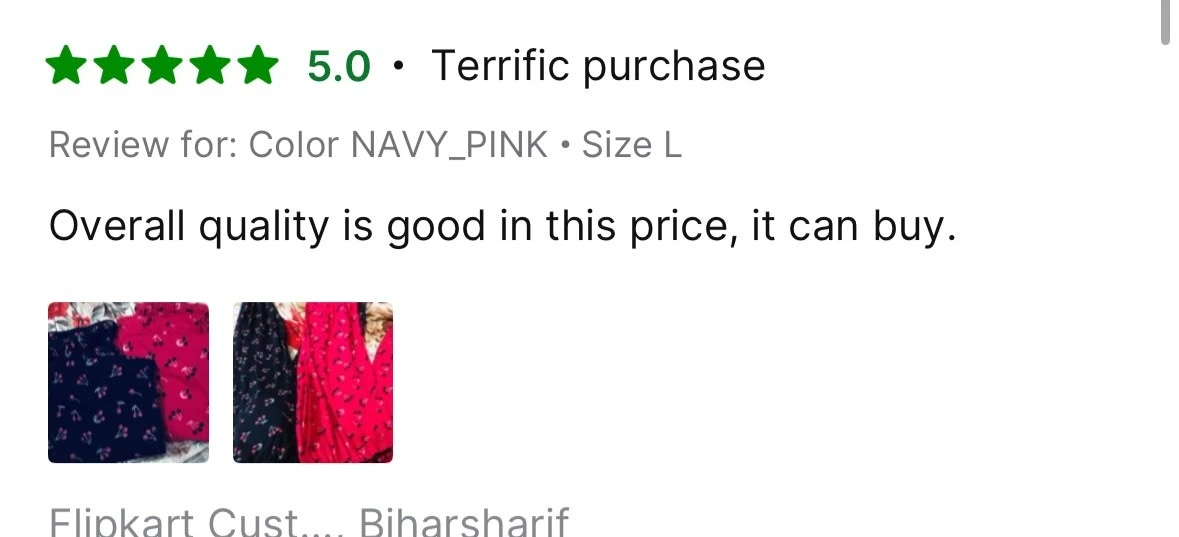 Customer review — overall quality is good in this price