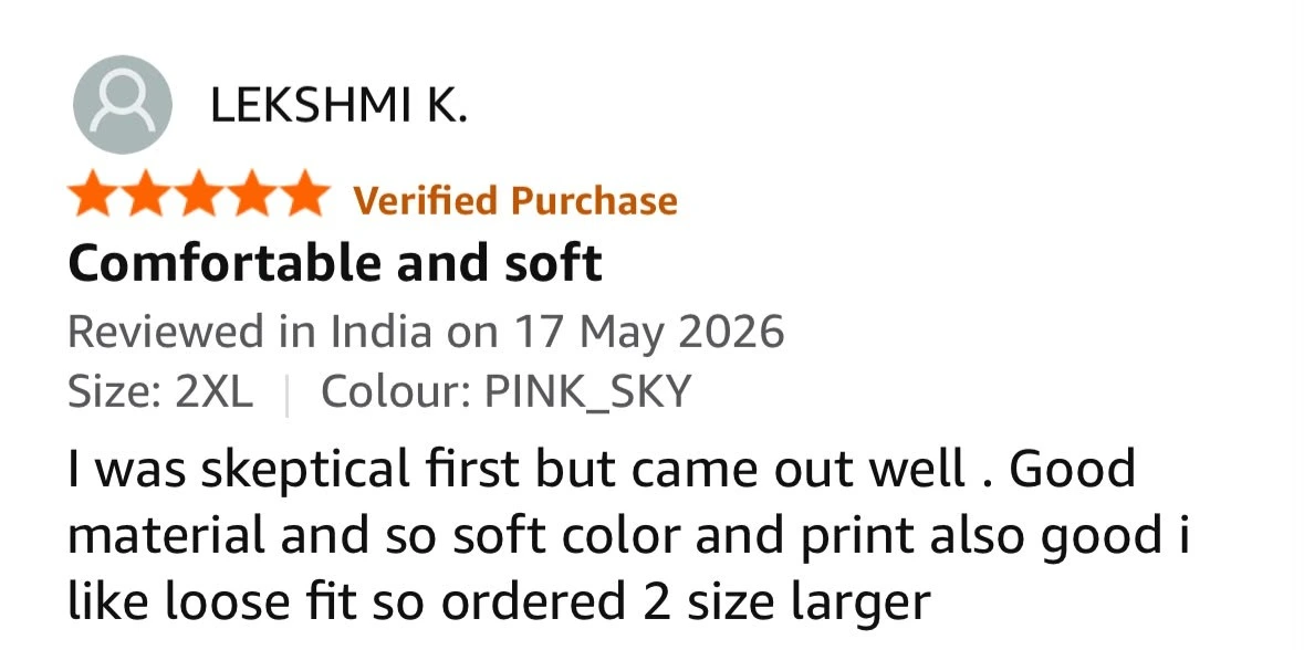 Customer review — verified purchase screenshot