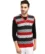 Anixa Men's Patterned Knitted Half Sweater royal red -0