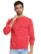 Anixa Men's Plain Full Sleeve Sweatshirt red -1