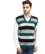Anixa Men's Patterned Knitted Half Sweater Green -0