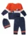 Anixa Kids 3 Piece Truck Printed Woolen Sweater Set orange -1