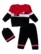 Anixa Kids 3 Piece Truck Printed Woolen Sweater Set red -1