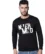 Anixa Men's Nevermind Printed Sweatshirt black -1
