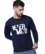 Anixa Men's Nevermind Printed Sweatshirt navy -1