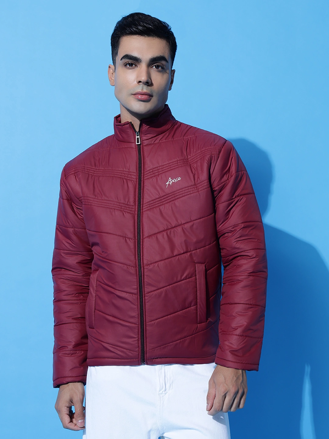 Anixa Men's Lining Jacket maroon -1