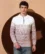 Anixa Men's Textured Half Zip Collared Sweater brown -8