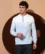 Anixa Men's Textured Half Zip Collared Sweater sky -8