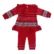 Anixa Girls 2 Piece Woolen Sweater Set Cherry Red 1