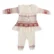 Anixa Girls 2 Piece Woolen Sweater Set Off White 1