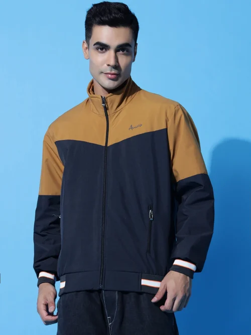 Anixa Men's Duo Windcheater Jacket mustard - 3