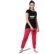 Anixa Women's Plain Pyjama Cotton Nightsuit Black Pink 5