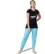 Anixa Women's Plain Pyjama Cotton Nightsuit Black Sky 1