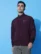 Anixa Men's Plain Windcheater Jacket wine 4