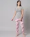 Anixa Women's Printed Cotton Nightsuit Grey LightPink 1