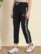 Anixa Women's Striped Cotton Pyjama Navy 3