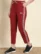 Anixa Women's Striped Cotton Pyjama Red 3