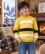 Anixa Kids Woolen Printed Sweater Yellow-1