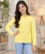Anixa Girls Woolen Arrow Sweater Yellow-1