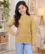 Anixa Girls Woolen Arrow Sweater Beige-1