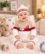 Anixa Kids 3 Piece Truck Design Knitted Sweater Set White -1