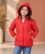 Anixa Girls Moti Quilted Winter Jacket Red -1