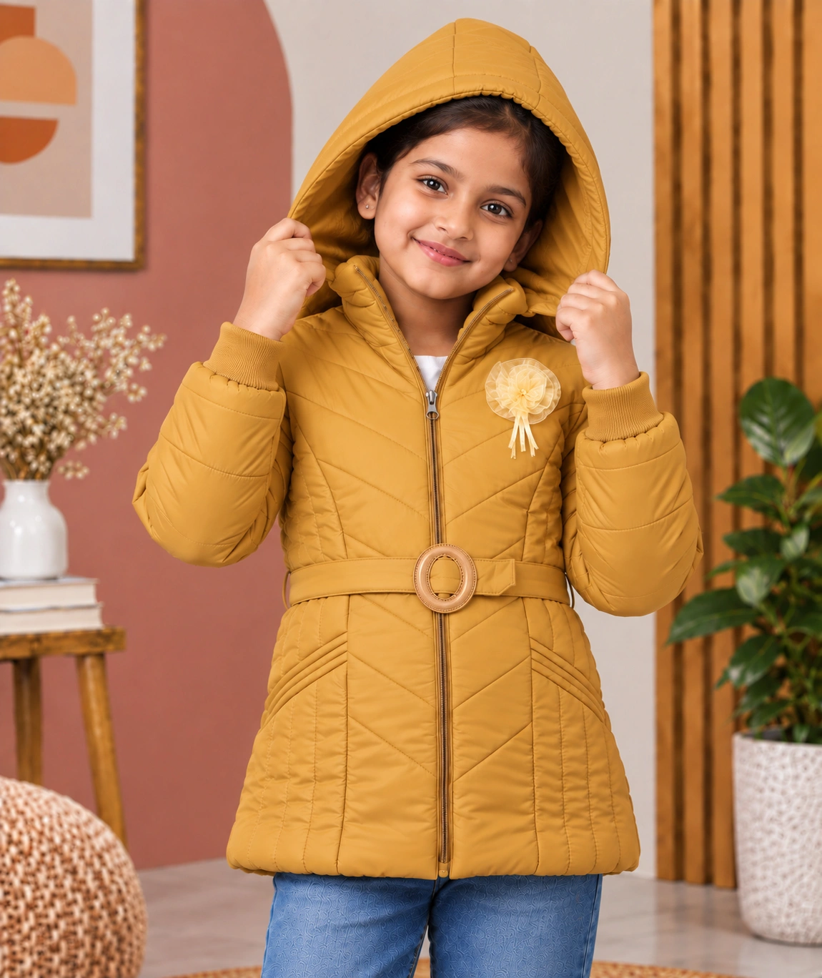 Anixa Girls Winter Puffer Jacket Skin -1