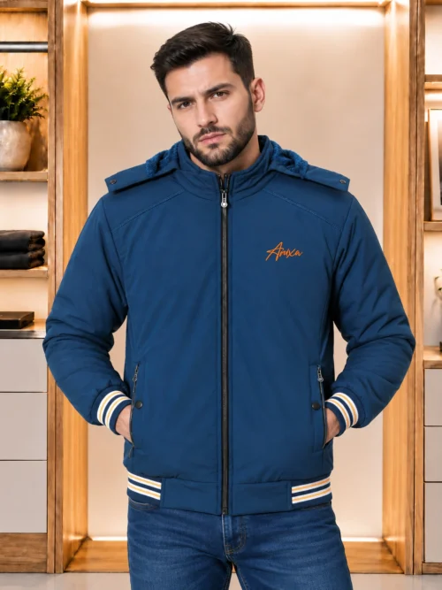 Anixa Men's Full Zip Jacket - Blue 1