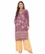 Anixa Women's Woolen Flower Printed Winter Kurti Purple-1