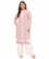 Anixa Women's Winter Woolen Line Pattern Kurti Light Pink-1