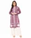 Anixa Women's Winter Woolen Line Pattern Kurti Purple-1