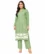Anixa Women's Winter Woolen Box Printed Suit Light Green-1