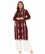 Anixa Women's Winter Woolen Button Kurti Maroon-1