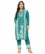 Anixa Women's Winter Woolen Rose Printed Suit Aqua-Blue-1
