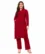 Anixa Women's Winter Woolen Sippi Suit Red-1
