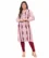 Anixa Women's Winter Woolen Button Kurti Pink-1