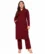 Anixa Women's Winter Woolen Sippi Suit Aqua Maroon-1