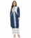 Anixa Women's Winter Woolen Tree Printed Suit Aquablue-1