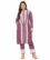 Anixa Women's Winter Woolen V Strip Printed Suit Purple-1