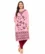 Anixa Women's Woolen Flower Printed Winter Kurti Light Pink-1
