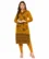 Anixa Women's Woolen Flower Printed Winter Kurti Mustard-1