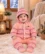 Anixa Kids 3 Piece Woolen Sweater Set - Peach 1