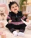 Anixa Girls 2 Piece Woolen Sweater Set Black -1
