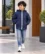 Anixa Boys Plain Winter Jacket Navy -1