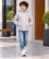 Anixa Boys Plain Winter Jacket Grey -1
