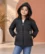 Anixa Girls Moti Quilted Winter Jacket Black -1