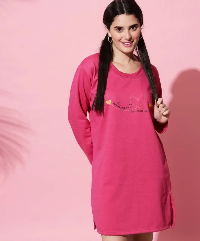 Anixa Women's Woolen Printed Polo T-Shirt Pink-1